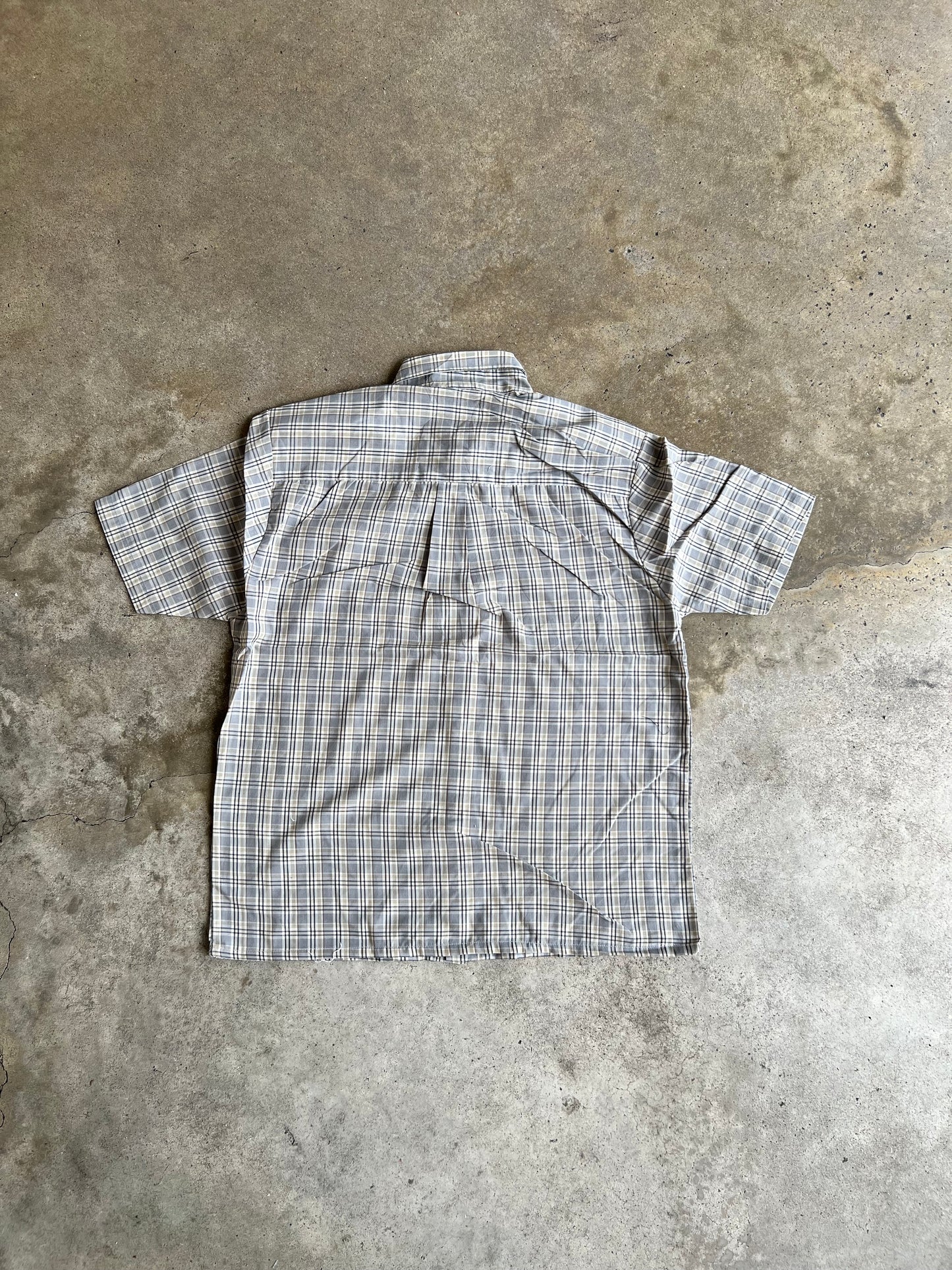 Brown Cropped Button Up