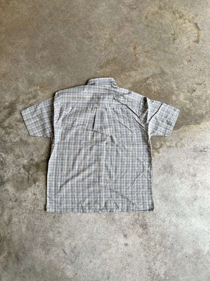 Brown Cropped Button Up