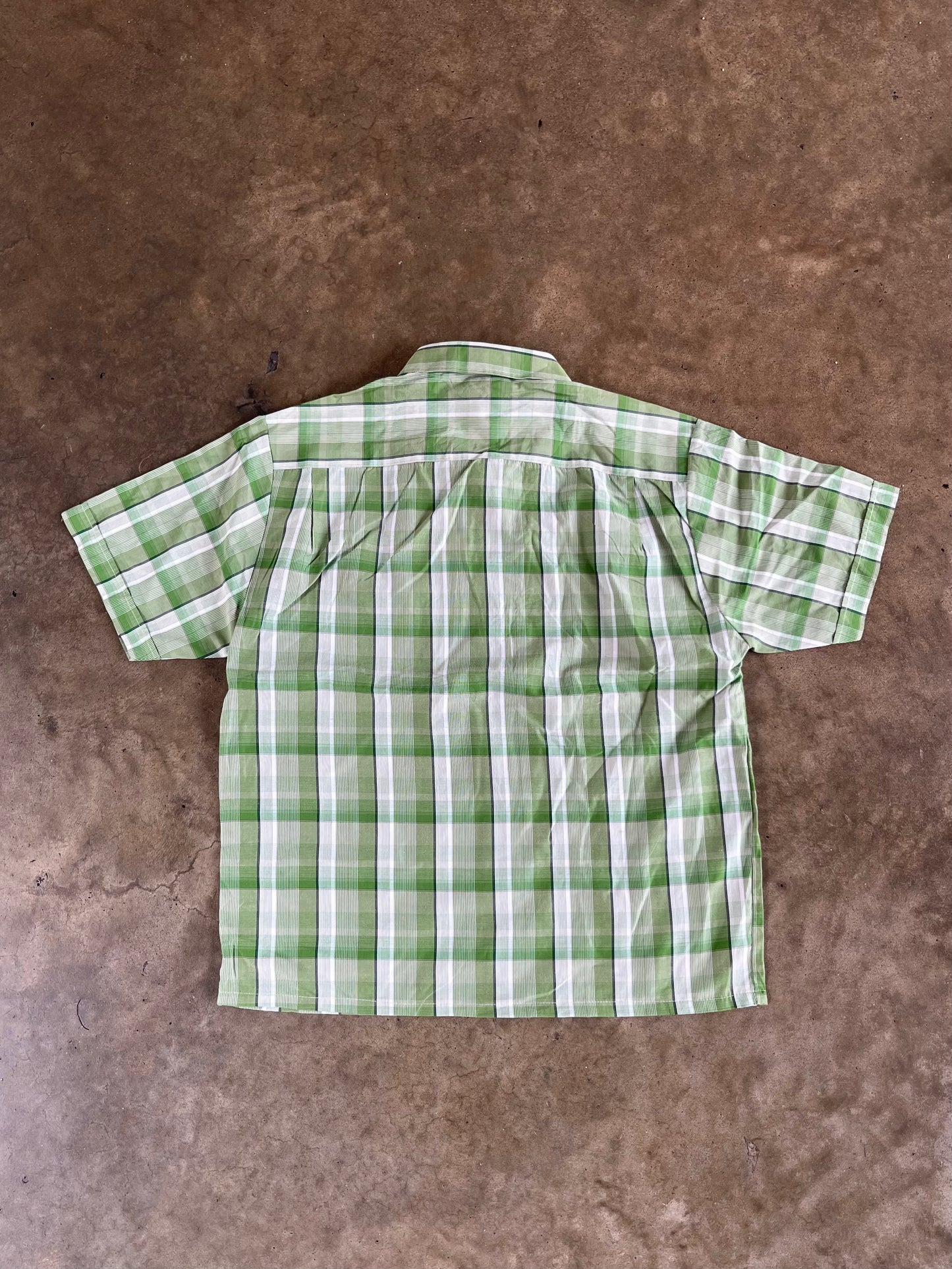 Idexer Green Cropped Button-Up